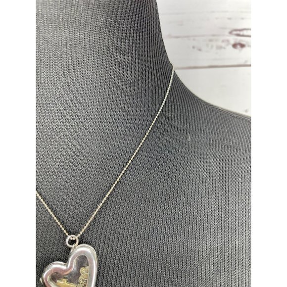 Forever in My Heart Floating Locket Memorial Cross Bless My Mom Wing Charm Neckl - Picture 5 of 7